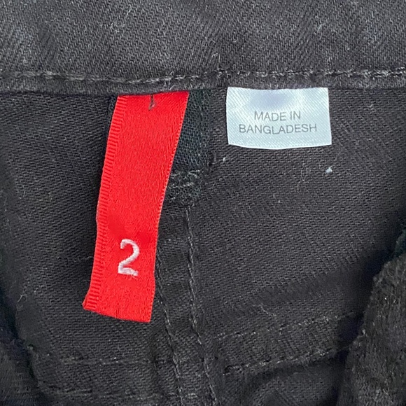 3/$25💥 H&M Black Denim Mini Skirt With Pockets Size 2 - Picture 4 of 7